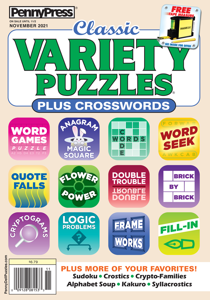 Classic Variety Puzzles Plus Crosswords