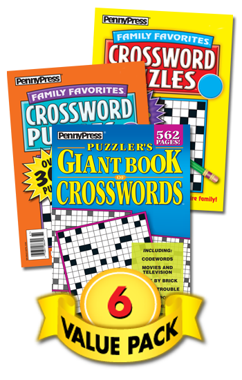 Jumbo Crossword Puzzle Books Value Pack-6