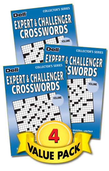 Expert Challenger Crossword Value Pack 4 Penny Dell Puzzles