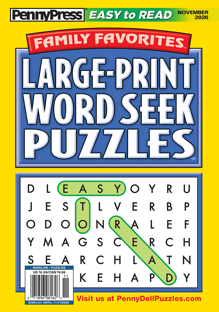 Family Favorites Large-Print Word Seek