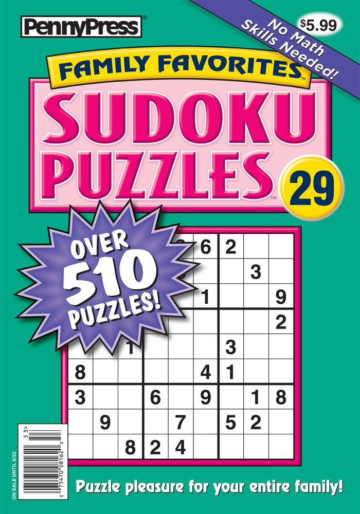Family Favorites Sudoku Puzzles Penny Dell Puzzles