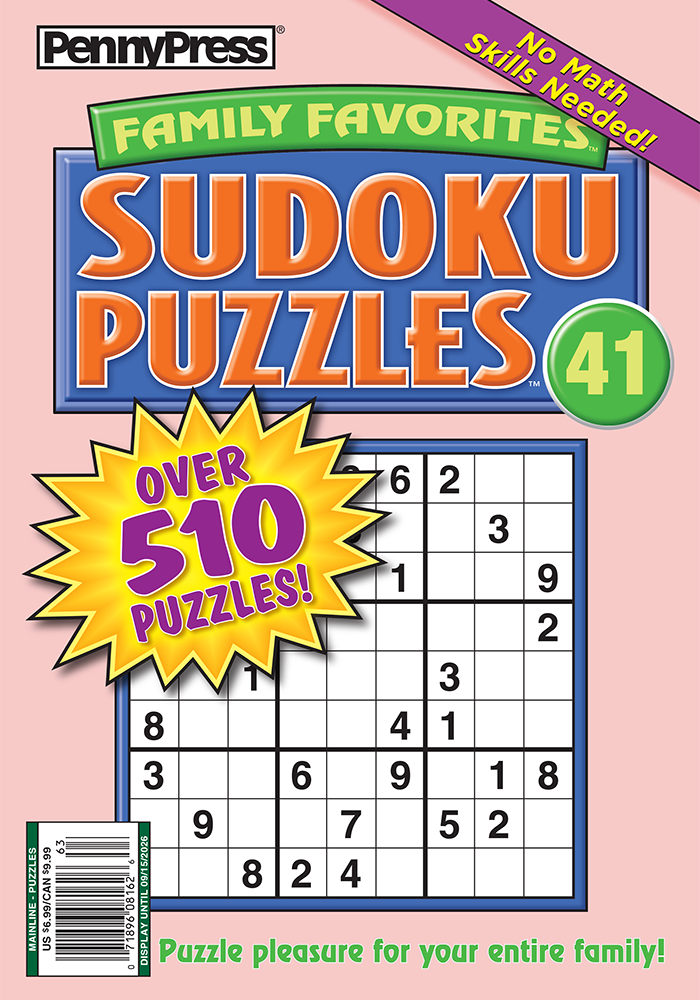 Family Favorites Sudoku Puzzles