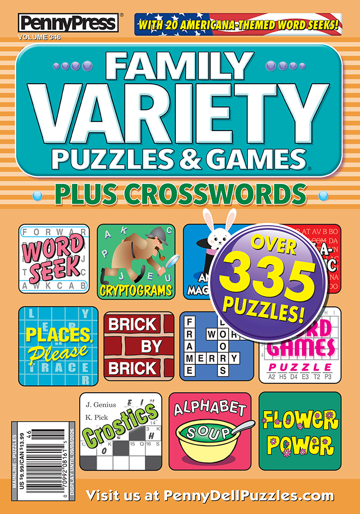 Family Variety Puzzles & Games Plus Crosswords