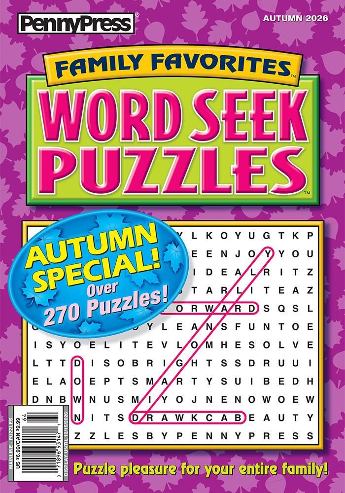 Family Favorites Word Seek Puzzles