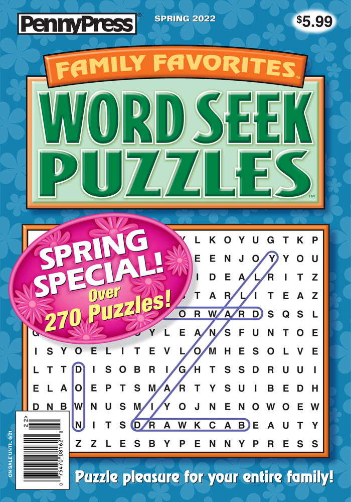 Family Favorites Word Seek Puzzles
