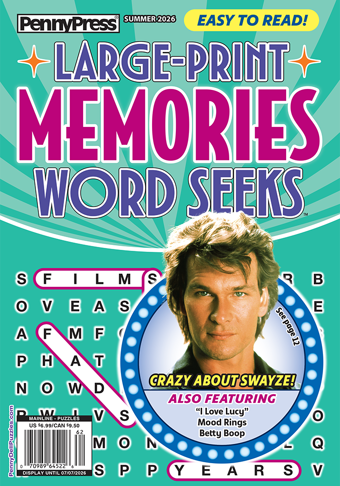 Large-Print Memories Word Seek