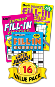 Penny &amp; Dell Fill-In Puzzles Value Pack-16 - Penny Dell Puzzles