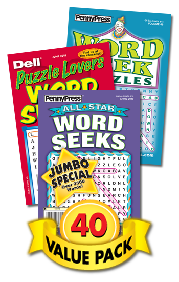Penny & Dell Word Search Value Pack-40