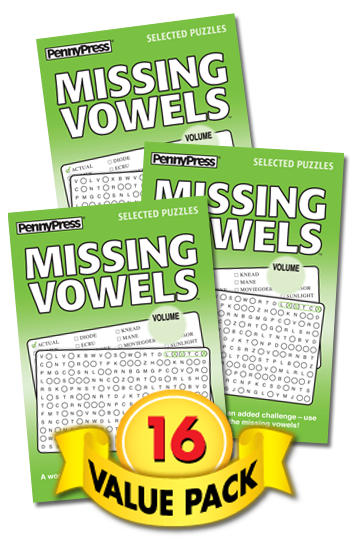 Missing Vowels Value Pack-16