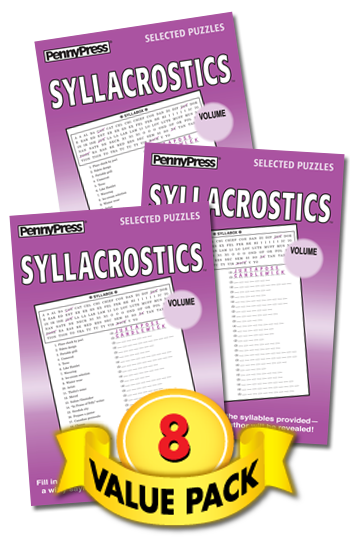 Syllacrostics Value Pack-8