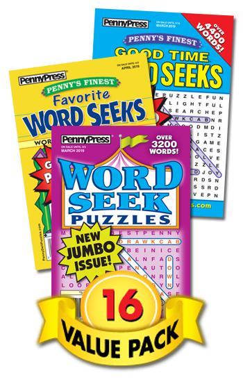 Penny Press Word Seek Value Pack-16