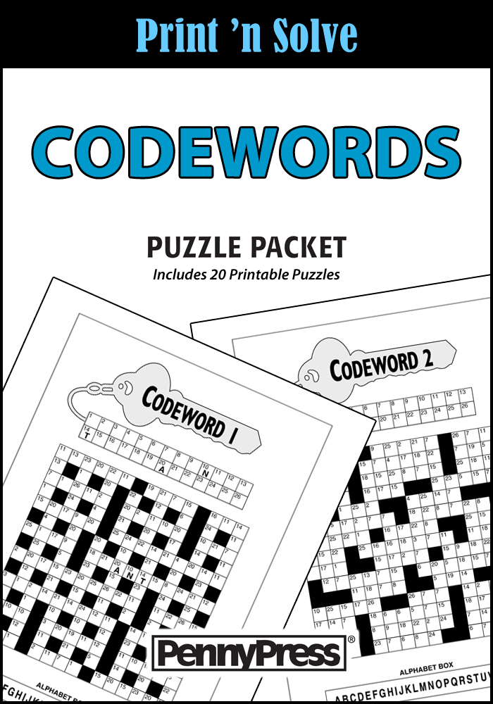 Codewords Puzzle Packet
