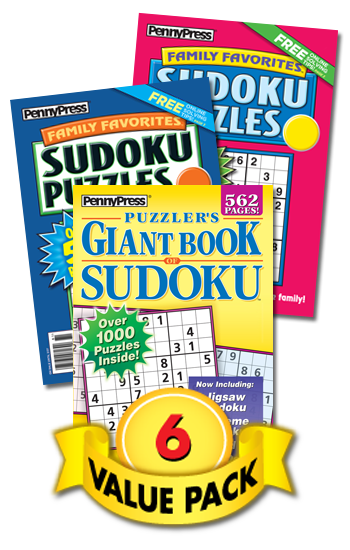 Sudoku Books Value Pack-6