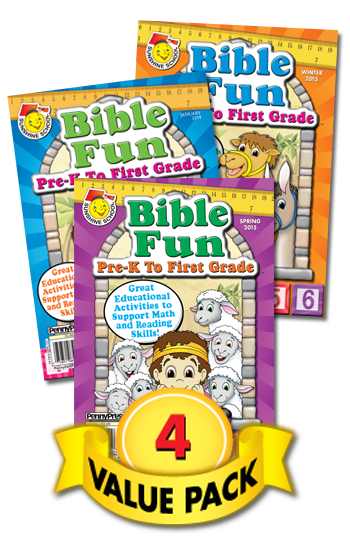 Sunshine School Bible Fun Prek to 1st Grade Value Pack-4