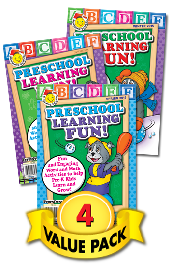 Sunshine School Preschool Learning Fun Value Pack-4