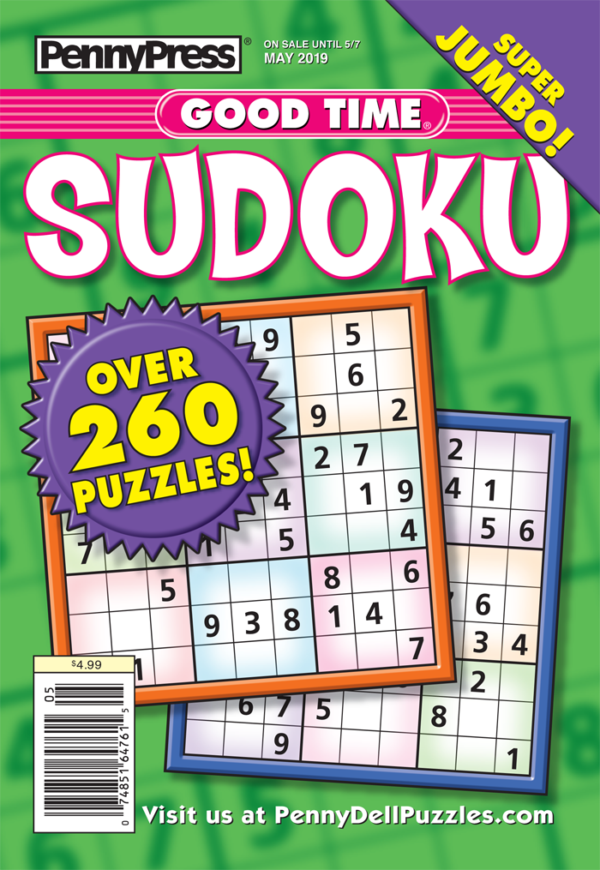 Good Time Sudoku Penny Dell Puzzles