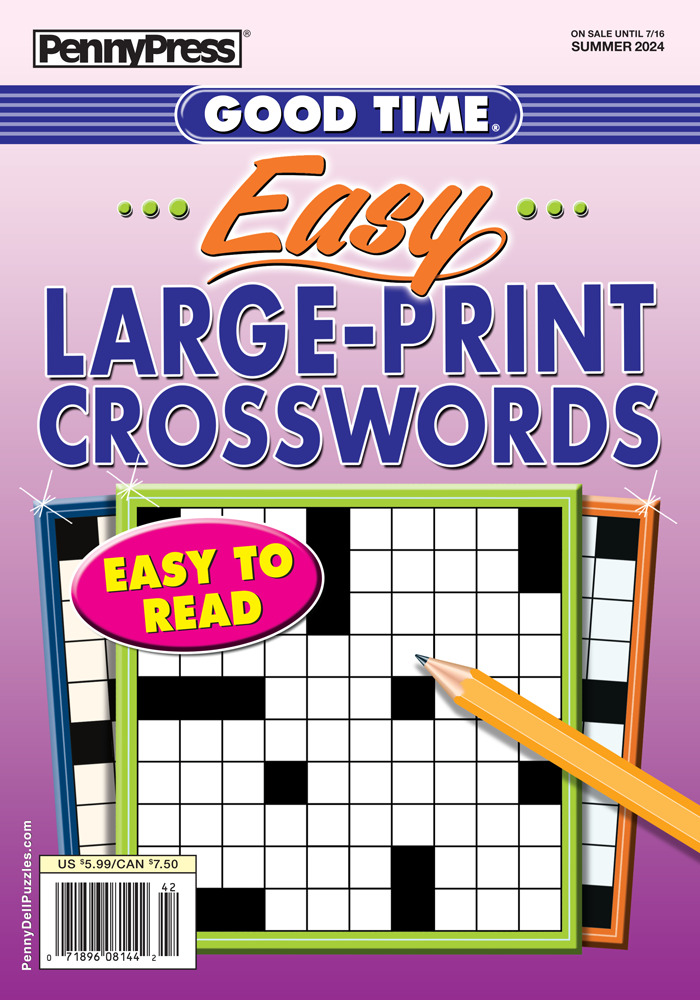 Good Time Easy Large-Print Crosswords - Penny Dell Puzzles