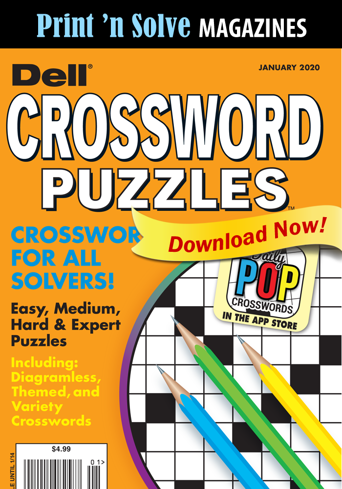 Print ‘n Solve Magazines: Dell Crossword Puzzles