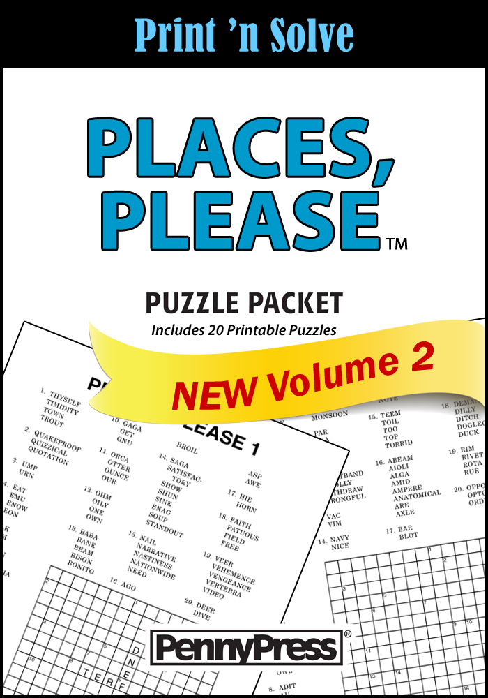 Places, Please Puzzle Packet