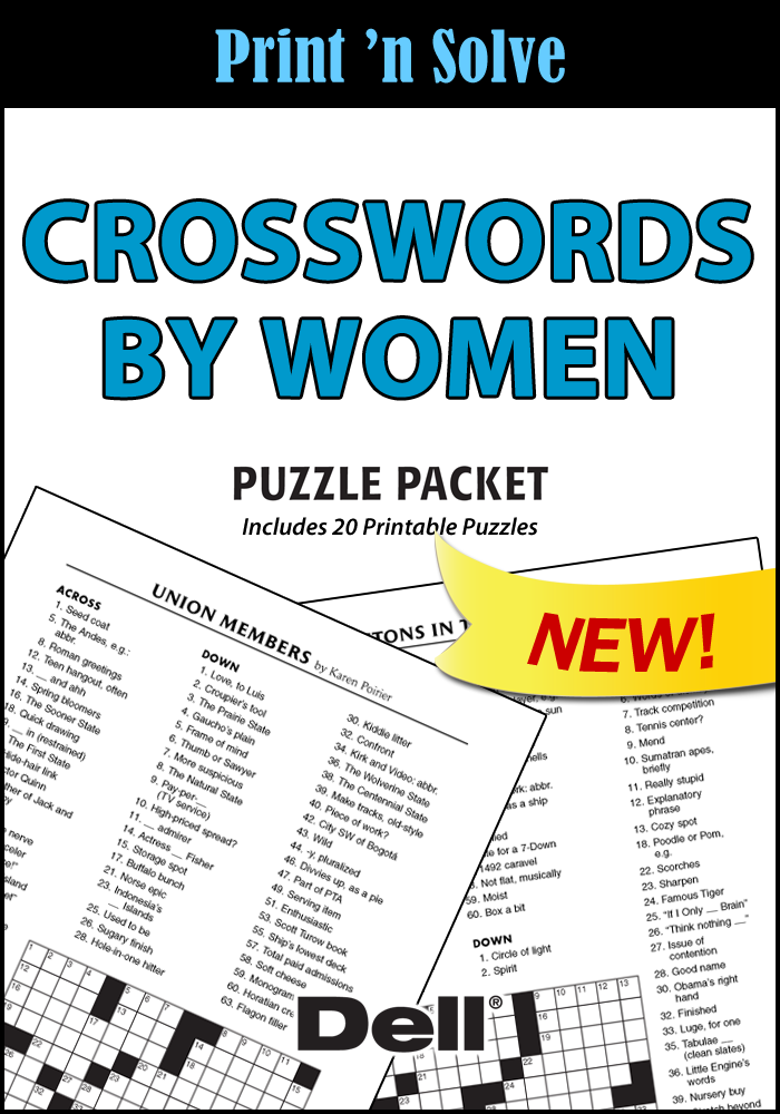 Crosswords by Women Puzzle Packet