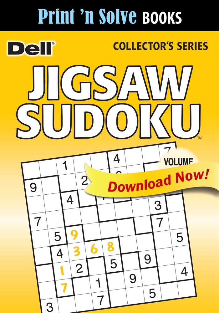 Print ‘n Solve Books: Jigsaw Sudoku