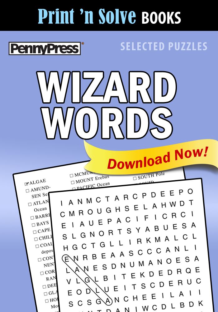 Print ‘n Solve Books: Wizard Words