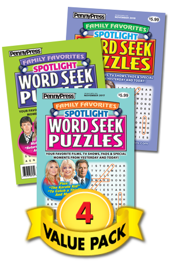 Family Favorite Spotlight Word Seek Value Pack-4