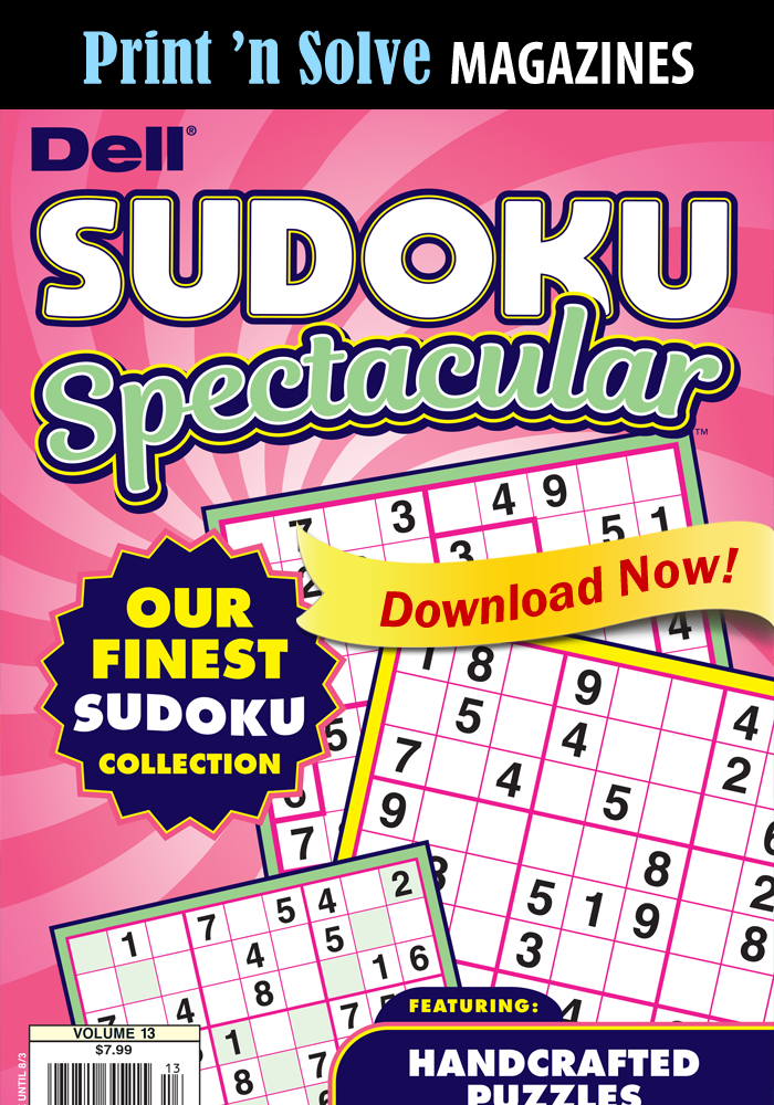 Print ‘n Solve Magazines: Sudoku Spectacular