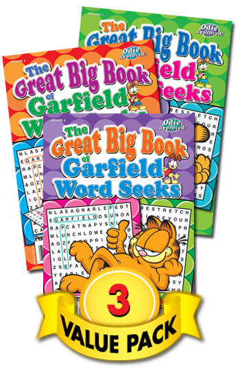 Great Big Book of Garfield Word Seeks Value Pack-3