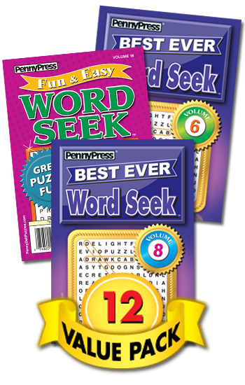 Best Ever and Fun & Easy Word Seek Value Pack-12