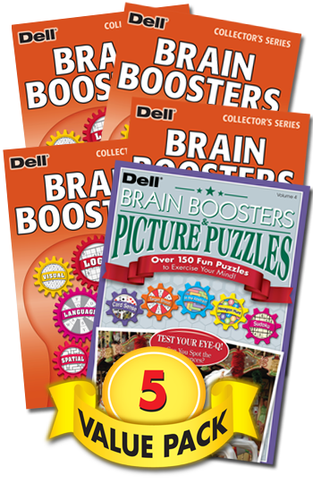 Brain Boosters and Picture Puzzles Value Pack-5