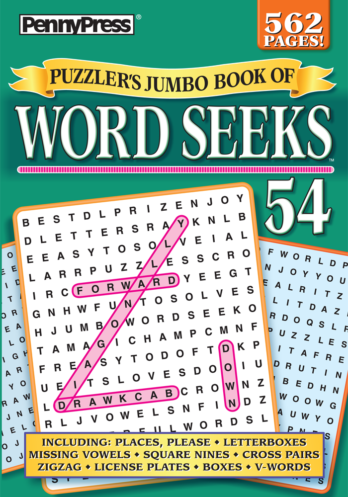 Puzzler’s Jumbo Book of Word Seeks - Penny Dell Puzzles
