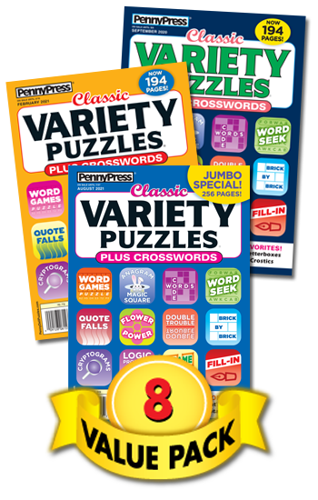 Classic Variety Puzzles Value Pack-8