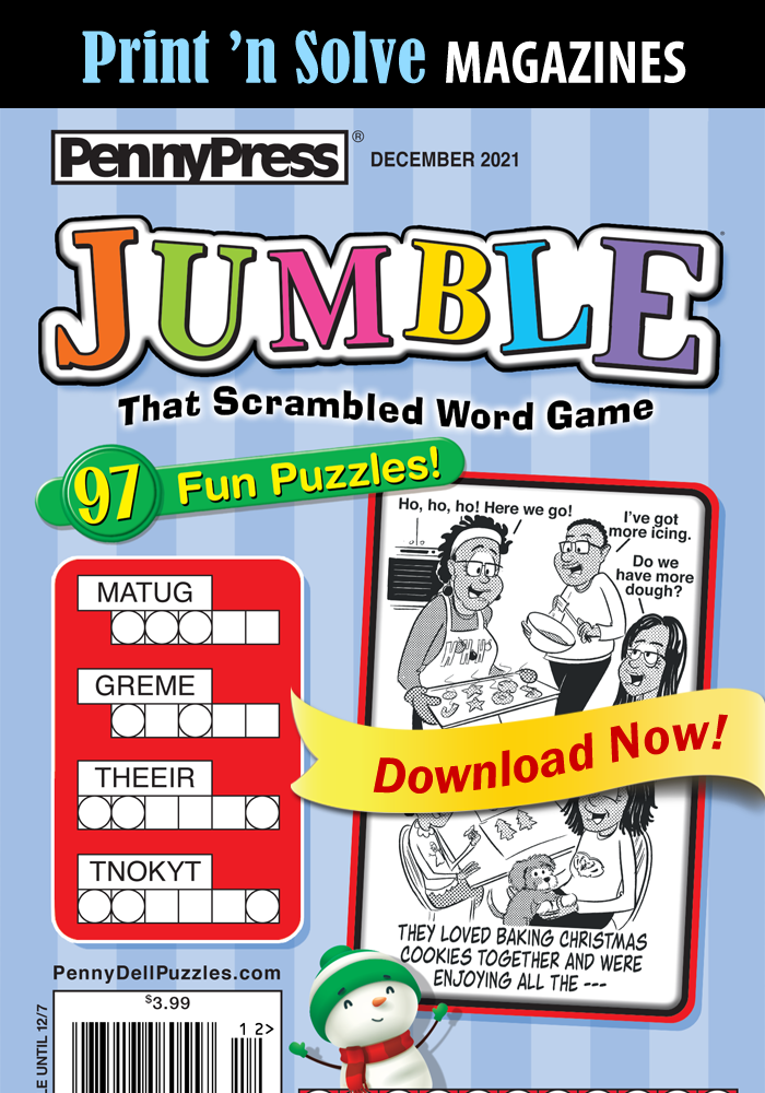 Print ‘n Solve Magazines: Jumble®, That Scrambled Word Game