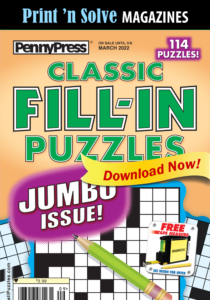 Fill Ins Books - Penny Dell Puzzles