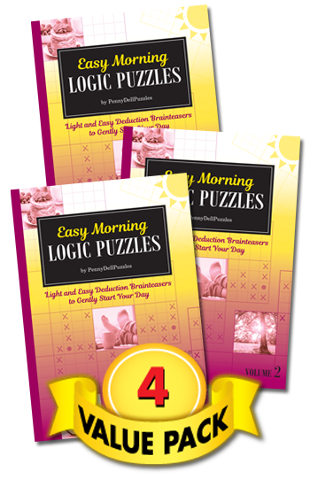 Easy Morning Logic Puzzles Value Pack-4
