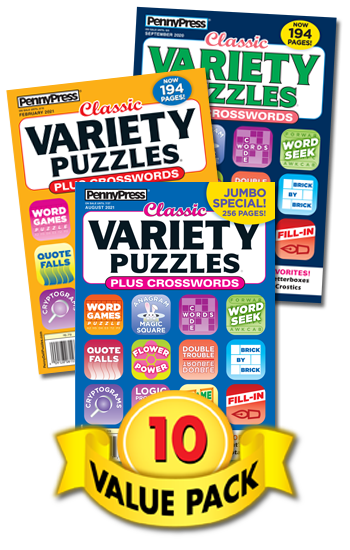 Classic Variety Puzzles Value Pack-10