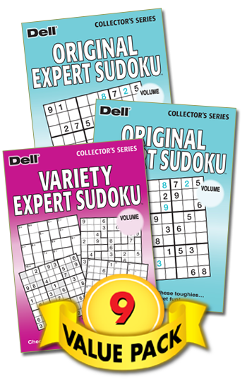 Variety Expert Sudoku/Original Expert Sudoku Value Pack-9