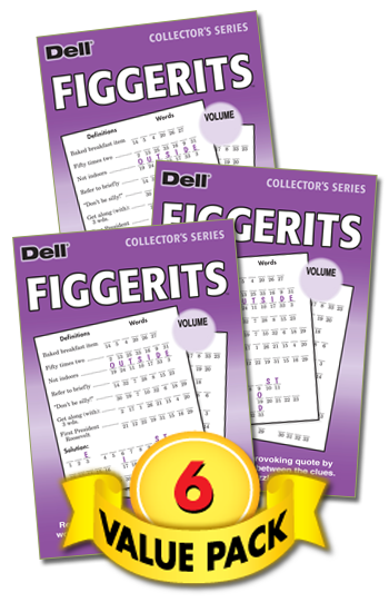 Figgerits Vaue Pack-6