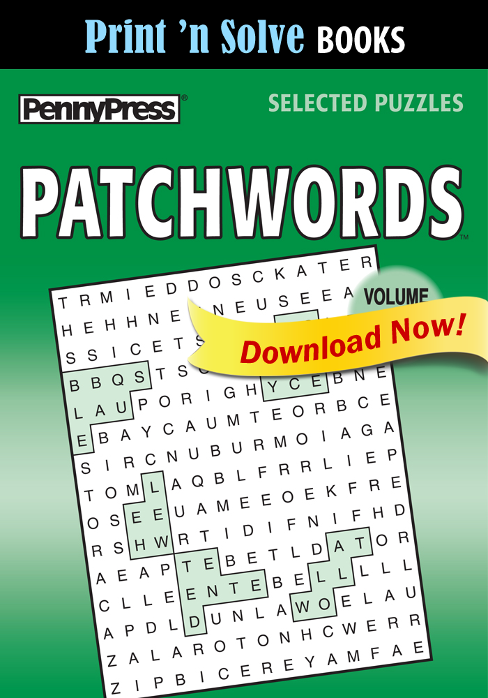 Print ‘n Solve Books: Patchwords