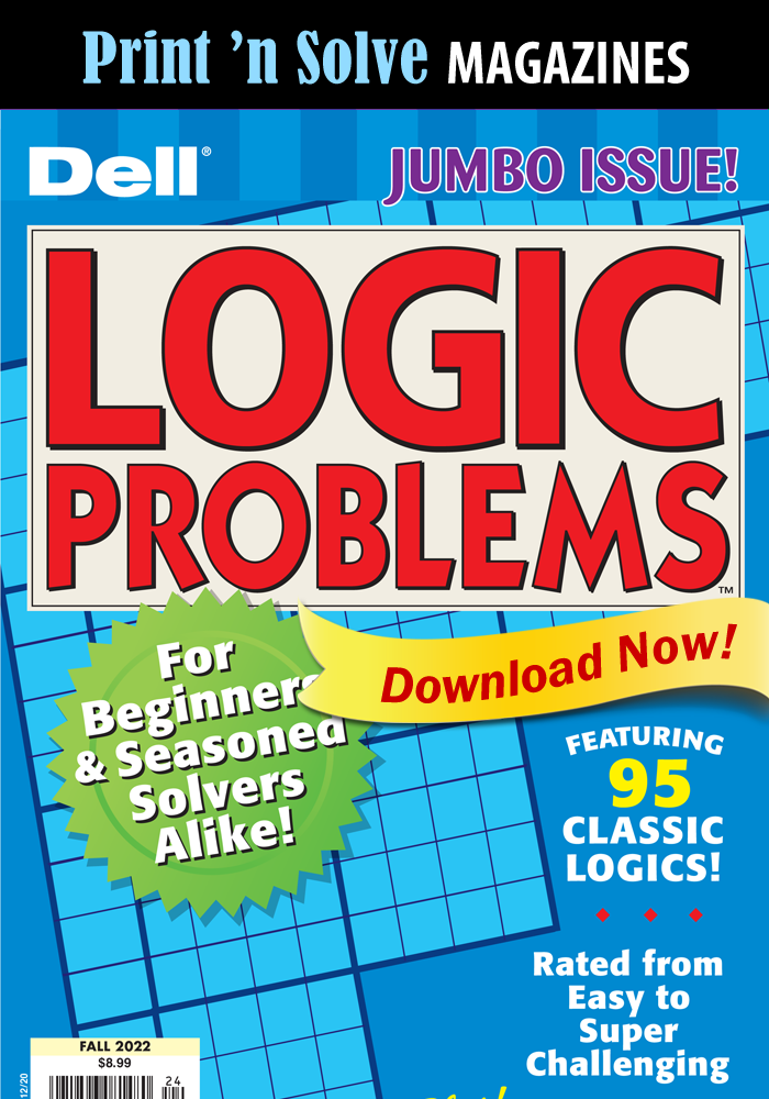 Print ‘n Solve Magazines: Dell Logic Problems