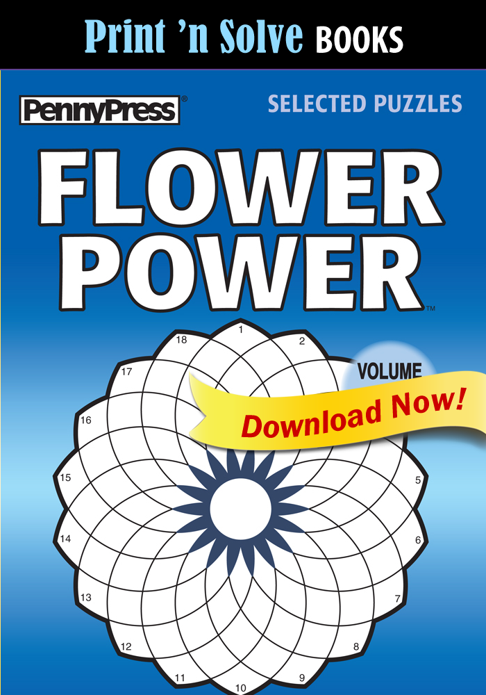 Print ‘n Solve Books: Flower Power