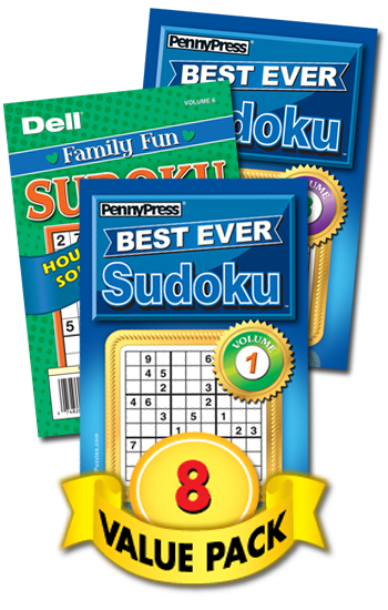 Best Ever Family Fun Sudoku Value Pack-8