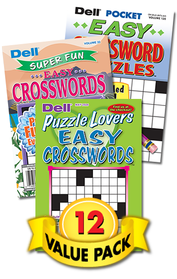 Best Ever Fun and Easy Crosswords Value Pack-12