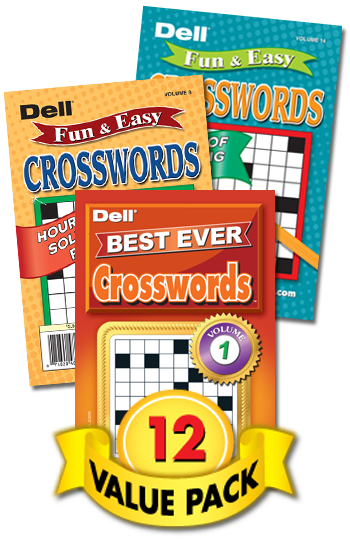 Best Ever Fun and Easy Crosswords Value Pack-12