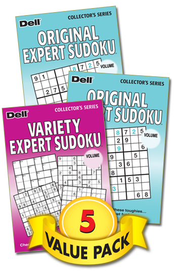 Original/Variety Expert Sudoku Value Pack-5