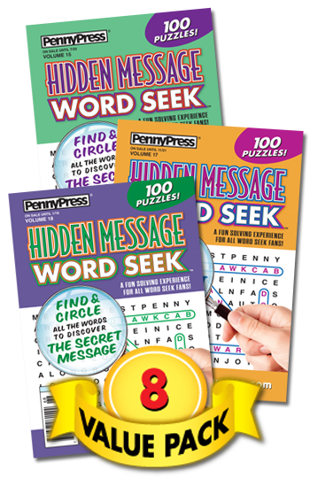 Hidden Message Word Seek Value Pack-8