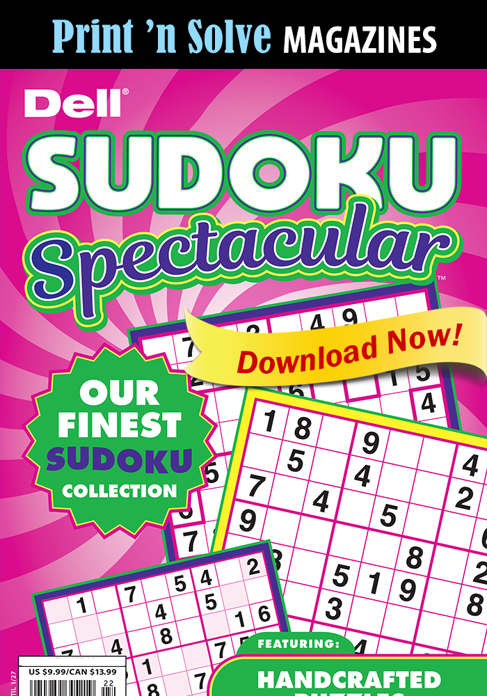 Print ‘n Solve Magazines: Sudoku Spectacular