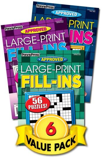 Approved Large-Print Fill-Ins Value Pack-6
