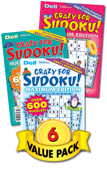 Crazy for Sudoku Maximum Edition Value Pack-6